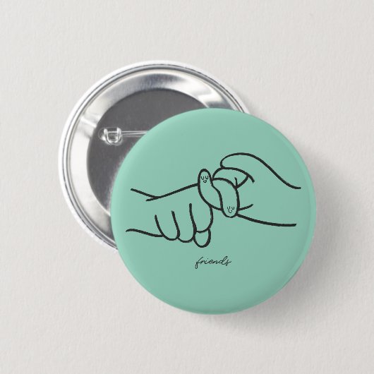 ASL Friends Button - Kleines Zeichen, große Bedeut (Vorne & Hinten)