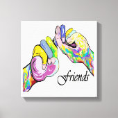 ASL Friends Leinwanddruck (Vorderseite)