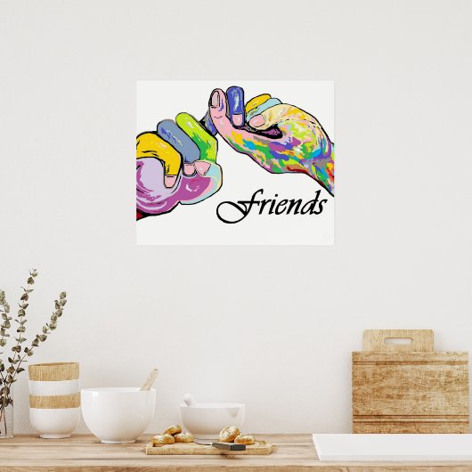 ASL Friends Poster (Küche)