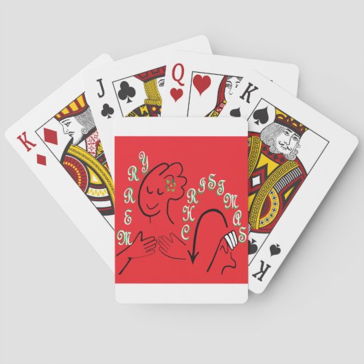 ASL Frohe Weihnachten Spielkarten (Rückseite)