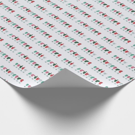 ASL Frohe Weihnachtswrapping Paper Geschenkpapier (Ecke)