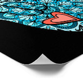 Asl Gebärdensprache I Liebe You Gesture Heart Deaf Poster (Ecke)