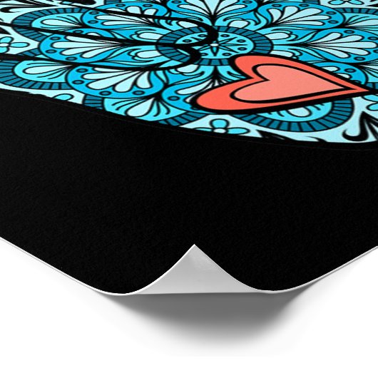 Asl Gebärdensprache I Liebe You Gesture Heart Deaf Poster (Ecke)