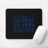 ASL-Gebärdensprache Ja, ich bin tot 1 Mousepad (Mit Mouse)
