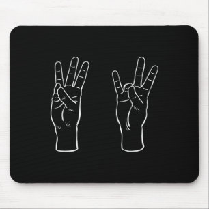 Asl Gebärdensprache Lustig 67 Meme Virale Handzeic Mousepad