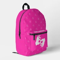 ASL-Gebärdensprache-Rucksack – Hot Magenta