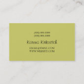 ASL, Gebärdensprache, Übersetzer, Visitenkarte (Rückseite)