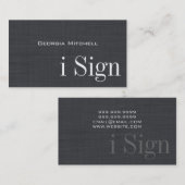 ASL, Gebärdensprache, Übersetzer, Visitenkarte (Vorne/Hinten)