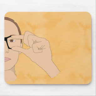 ASL-Glas-Maus-Pad Mousepad
