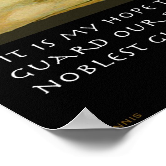 ASL : Gottes Geschenk an Taube 19" x 13" Poster (Ecke)