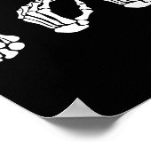 Asl Halloween Skeleton Hand American Sign Language Poster (Ecke)