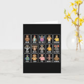Asl Hand Gesture Animals Deaf Hörverlust Awarene Karte (Gelbe Blume)