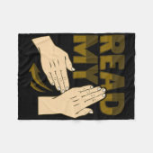 Asl Hand Gesture Deaf Hearing Loss Awareness 12 Fleecedecke (Vorderseite (Horizontal))