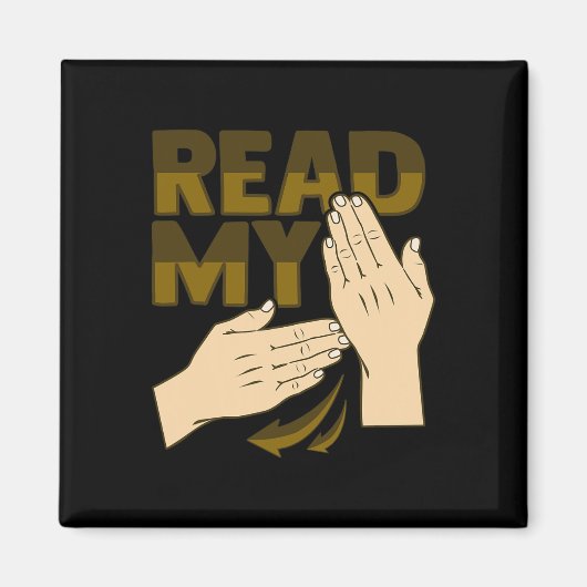 Asl Hand Gesture Deaf Hearing Loss Awareness 12 Magnet (Vorne)