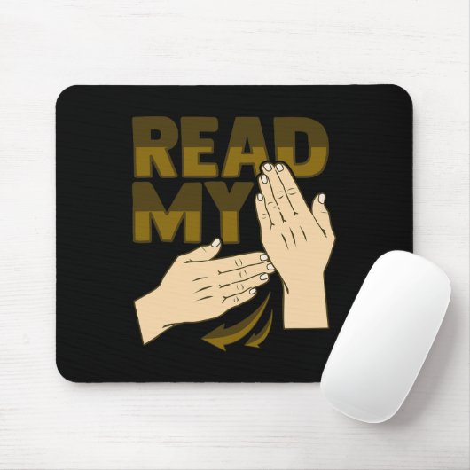 Asl Hand Gesture Deaf Hearing Loss Awareness 12 Mousepad (Mit Mouse)