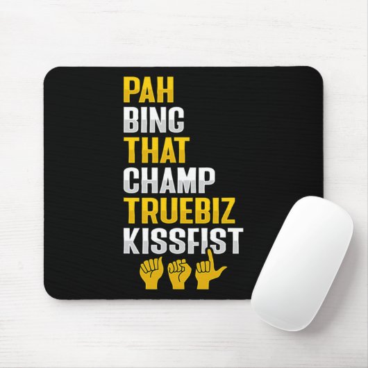 Asl Hand Gesture Deaf Hearing Loss Awareness 8 Mousepad (Mit Mouse)