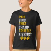 Asl Hand Gesture Deaf Hearing Loss Awareness 8  T-Shirt (Vorderseite)