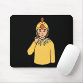 Asl Hand Gesture Deaf Hörschreckenjäger Mousepad (Mit Mouse)