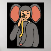 Asl Hand Gesture Deaf Hörschreckenjäger Poster (Vorne)