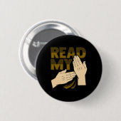 ASL Hand Gesture Deaf Hörverlust Bewusstsein 12 Button (Vorne & Hinten)