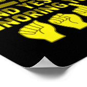 ASL Hand Gesture Deaf Hörverlust Bewusstsein 1 Poster (Ecke)