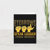 Asl Hand Gesture Deaf Hörverlust Bewusstsein 5 Karte (Vorderseite)