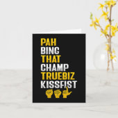 ASL Hand Gesture Deaf Hörverlust Bewusstsein 8 Karte (Gelbe Blume)