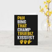 Asl Hand Gesture Deaf Hörverlust Bewusstsein 8 Karte (Gelbe Blume)