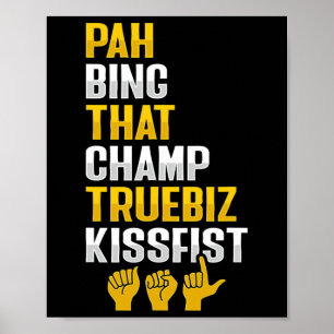 ASL Hand Gesture Deaf Hörverlust Bewusstsein 8 Poster