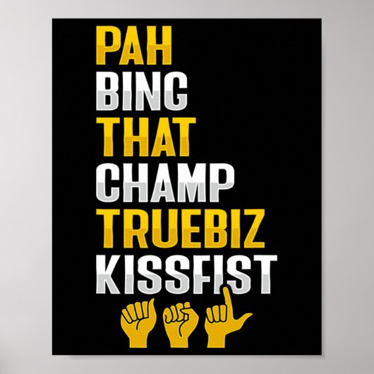 ASL Hand Gesture Deaf Hörverlust Bewusstsein 8 Poster (Vorne)