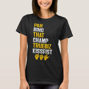 ASL Hand Gesture Deaf Hörverlust Bewusstsein 8 T-Shirt