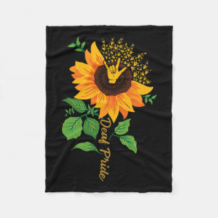 Asl Hand Gesture Deaf Hörverlust Bewusstsein Fleecedecke