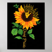 Asl Hand Gesture Deaf Hörverlust Bewusstsein Poster (Vorne)