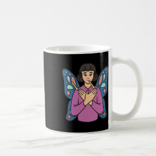 Asl Hand Gesture Deaf HörverschleißGirl Kaffeetasse