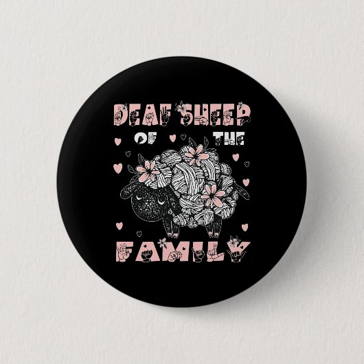 Asl Hand Gesture Hand Sign Language Hearing Loss A Button (Vorderseite)