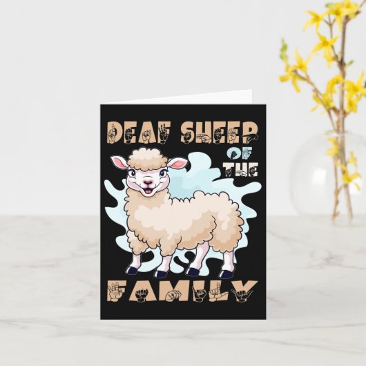 Asl Hand Gesture Hand Sign Language Hörverlust A Karte (Gelbe Blume)