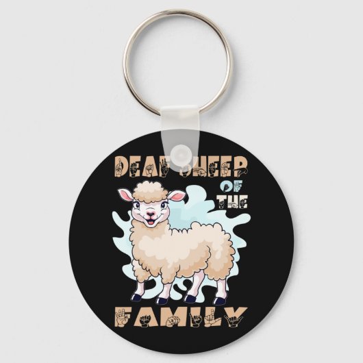 ASL Handgeste Handzeichen Hörverlust a Schlüsselanhänger (Vorderseite)