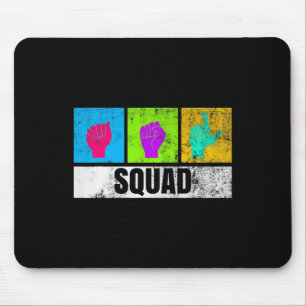 ASL-Handzeichensprache für gehörlose Stolz und Geh Mousepad