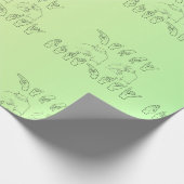 ASL Happy Birthday /Hand Signature and Finger Rech Geschenkpapier (Ecke)