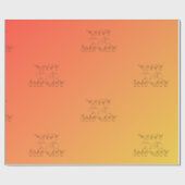 ASL Happy Birthday /Hand Signature and Finger Rech Geschenkpapier (Flach)