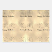 ASL Happy Birthday /Hand Signature and Finger Rech Geschenkpapier Set (Vorderseite 2)