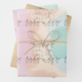 ASL Happy Birthday /Hand Signature and Finger Rech Geschenkpapier Set (Beispiel)