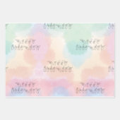 ASL Happy Birthday /Hand Signature and Finger Rech Geschenkpapier Set (Vorderseite 3)