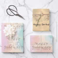 ASL Happy Birthday /Hand Signature and Finger Rech