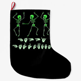 ASL Happy Halloween I - Niedliche Spooky Saison Großer Weihnachtsstrumpf