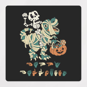 ASL Happy Halloween II - Niedliche Spooky Saison Etiketten