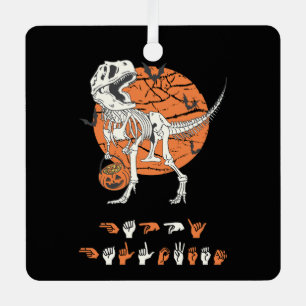 ASL Happy Halloween III - Niedliche Spooky-Saison Ornament Aus Metall