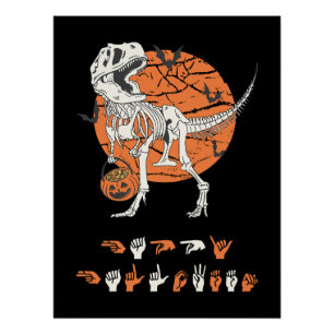 ASL Happy Halloween III - Niedliche Spooky-Saison Poster