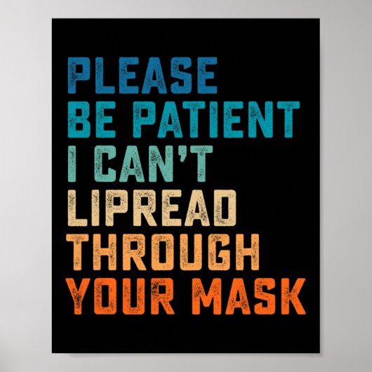 ASL-Hörbehinderung Poster (Vorne)