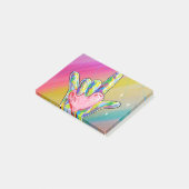 ASL I LIEBE IHNEN Herz Post-it Klebezettel (angewinkelt)